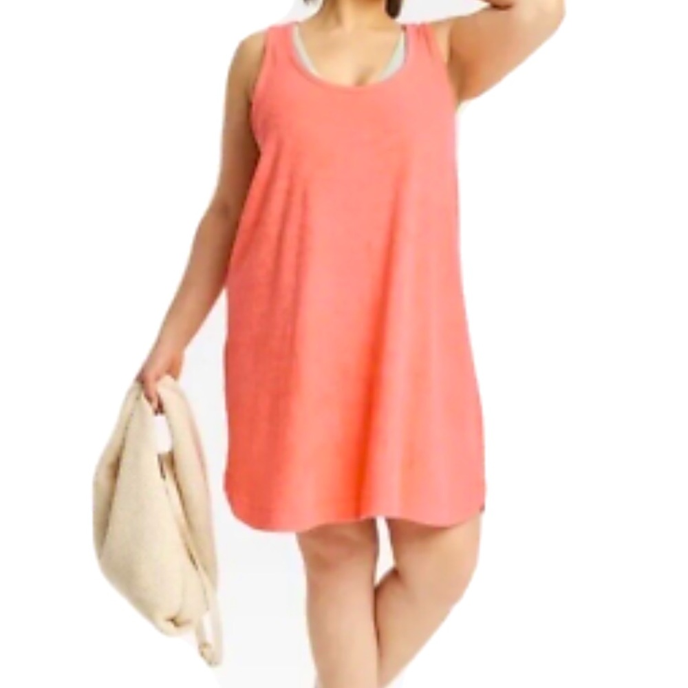 Women's Jersey Tank Dress - a New Day - Coral Pink - Size 4x Plus Swim C…